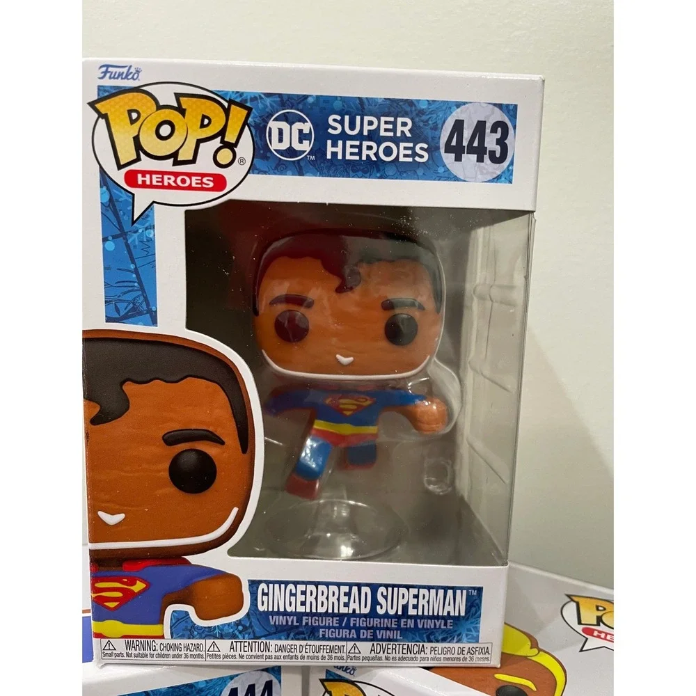 Funko Pop DC Super Heroes Gingerbread Set Superman Batman Wonder Woman Flash 5pc